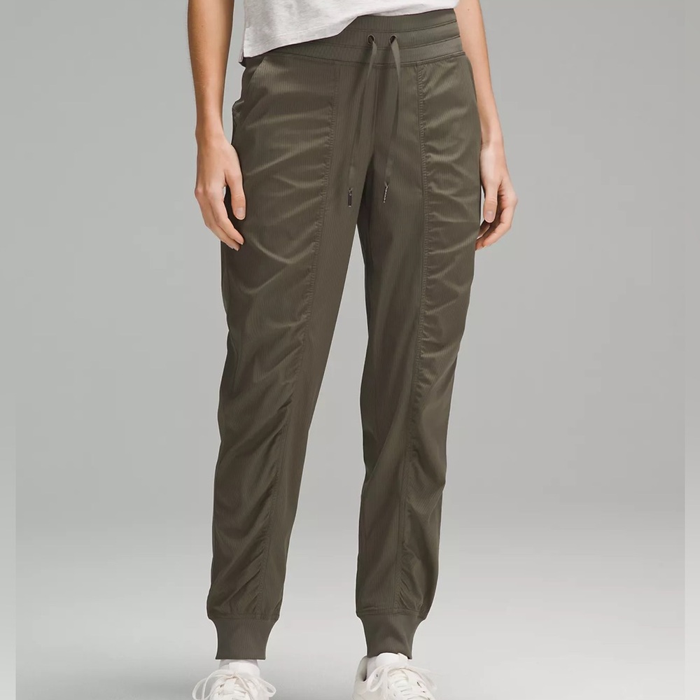 Lululemon Dance Studio Jogger Dark Olive Army Green Pants Womens Size 4 Mid Rise